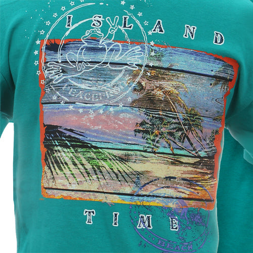 Peace Frogs Adult Island Time Short Sleeve T-Shirt
