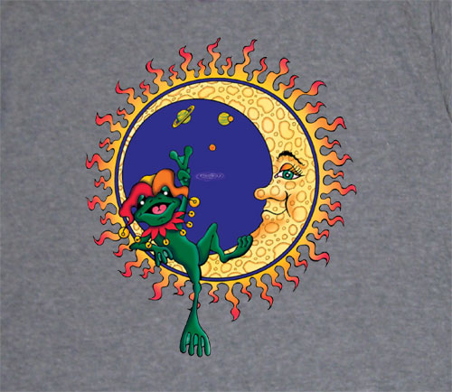Peace Frogs Adult Cosmic Short Sleeve T-Shirt