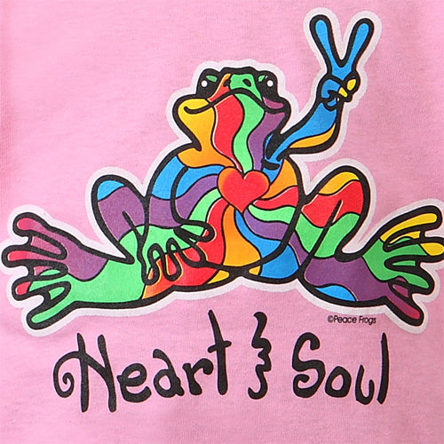 Peace Frogs Heart and Soul Short Sleeve Kids T-Shirt