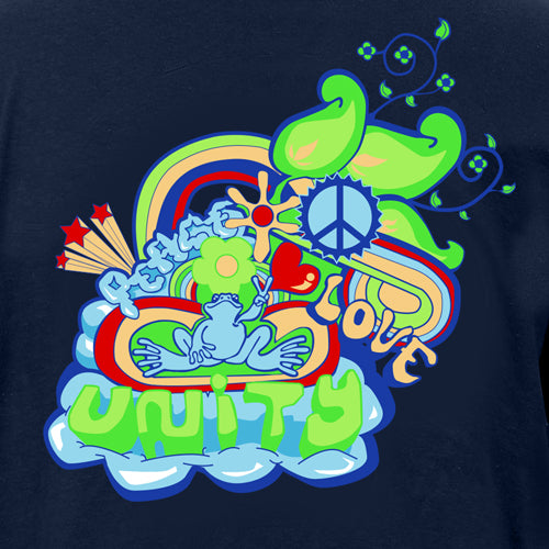 Peace Frogs Adult Unity Short Sleeve T-Shirt