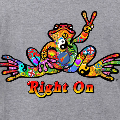 Peace Frogs Sport Grey Button Adult Long Sleeve T-Shirt