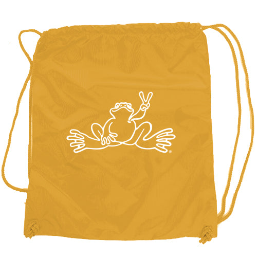 Peace Frogs Nylon Backpack - Yellow