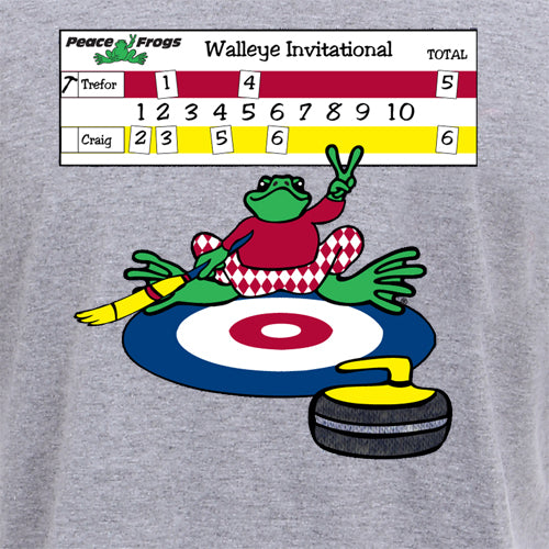Peace Frogs Adult Curling Frog Short Sleeve T-shirt