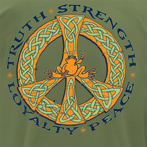 Peace Frogs Adult Celtic Truth Organic Short Sleeve T-Shirt