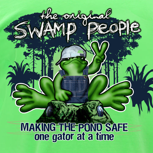 Peace Frogs Adult Swamp People Short Sleeve T-Shirt
