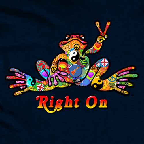 Peace Frogs Button Long Sleeve Kids T-Shirt