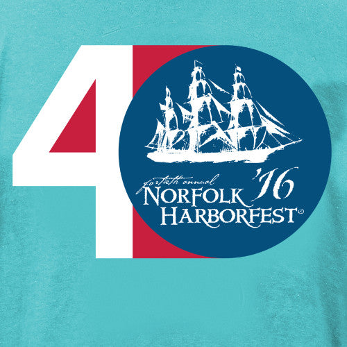 Harborfest 40th Anniversary Garment Dye Short Sleeve T-Shirt