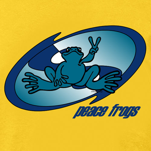 Peace Frogs Adult Ocean Groove Frog Short Sleeve T-Shirt