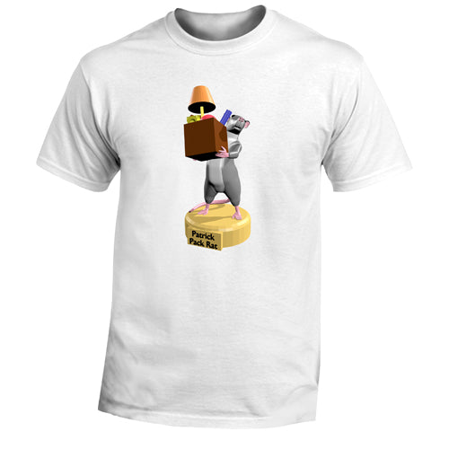 Beyond The Pond Adult Patrick the Pack Rat Short Sleeve T-Shirt