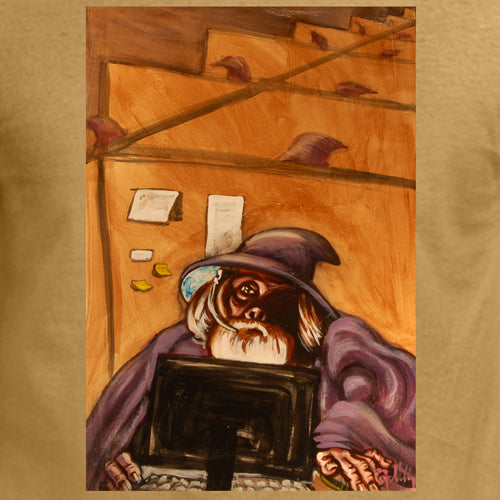 Beyond The Pond Adult Telemarketer Wizard Short Sleeve T-Shirt