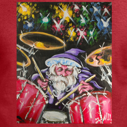 Beyond The Pond Adult Drummer Wizard Short Sleeve T-Shirt