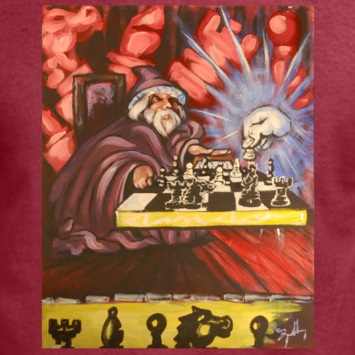 Beyond The Pond Adult Chess Player Wizard Short Sleeve T-Shirt