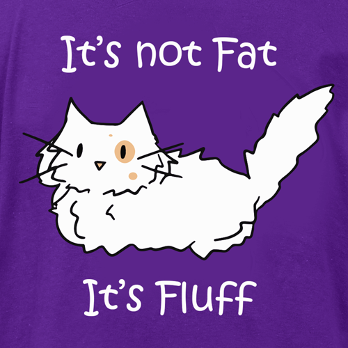 It's Fluff Cat Peace Dogs Short Sleeve T-Shirt