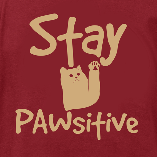Stay Pawsitive Cat Peace Dogs Short Sleeve T-Shirt