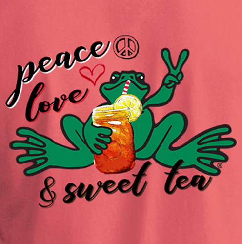 Peace Frogs Peace Love Sweet Tea Frog Short Sleeve T-Shirt