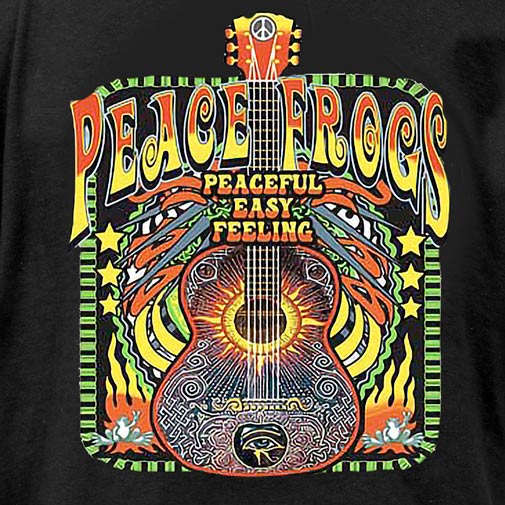 Peace Frogs Adult Peaceful Easy Feeling Short Sleeve T-Shirt