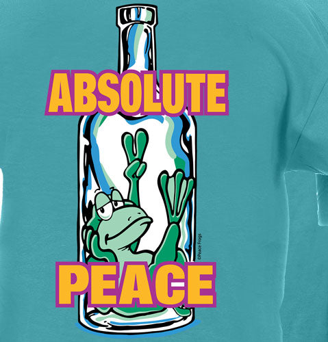 Peace Frogs Adult Absolute Peace Garment Dye Short Sleeve T-Shirt