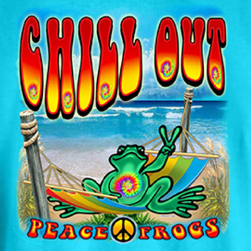 Peace Frogs Adult Chill Out Short Sleeve T-Shirt