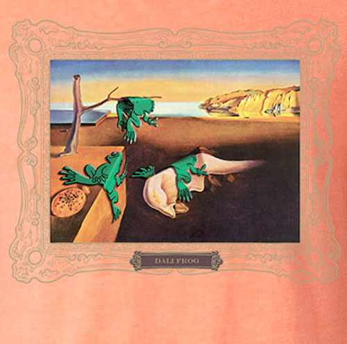 Peace Frogs Adult Dali Frog Short Sleeve T-Shirt