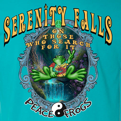 Peace Frogs Serenity Falls Frog Short Sleeve T-Shirt