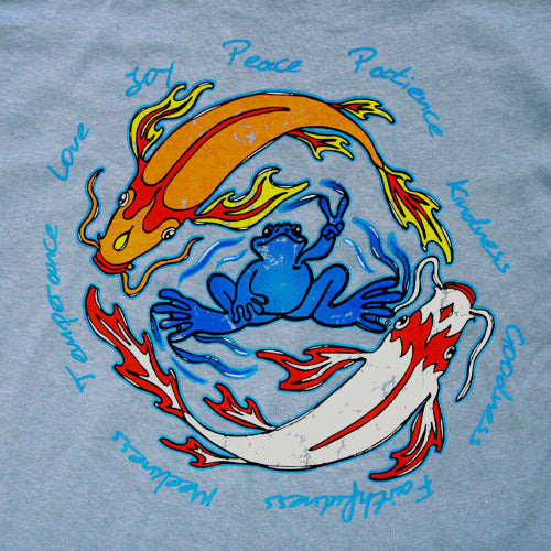 Peace Frogs Adult Koi Peace Short Sleeve T-Shirt