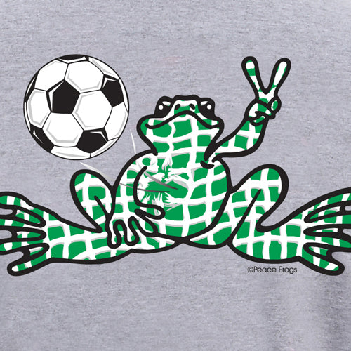 Peace Frogs Adult Granite Soccer Net Short Sleeve T-Shirt