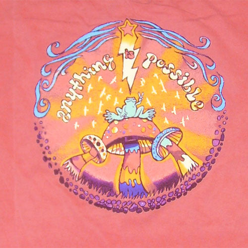 Peace Frogs Adult Toadstool Frog Garment Dye Short Sleeve T-Shirt