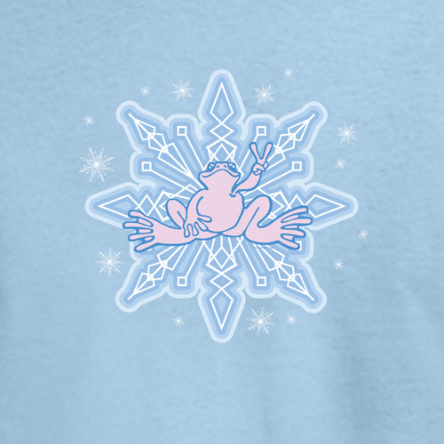 Peace Frogs Adult Snowflake Short Sleeve T-Shirt