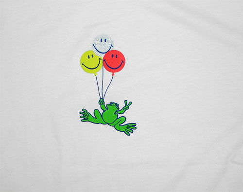 Peace Frogs Adult Smiley Balloons Short Sleeve T-Shirt