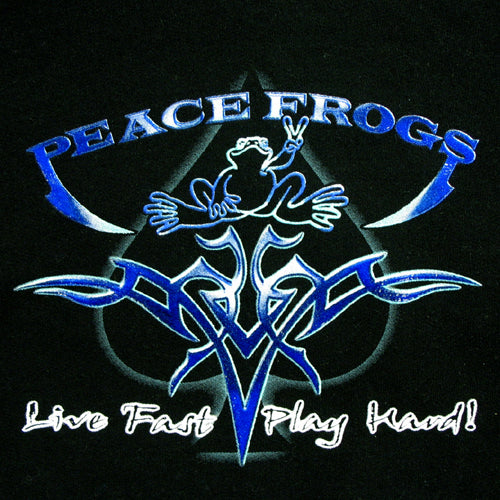 Peace Frogs Inked Printed Youth Hooded Pullover Sweatshirt