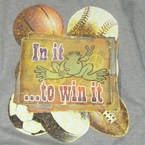 Peace Frogs In It To Win It Printed Adult Hooded Pullover Sweatshirt