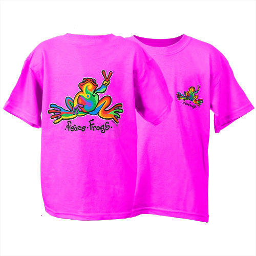Peace Frogs Youth Retro Short Sleeve T-Shirt