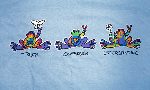 Peace Frogs Kids Truth, Compassion, Understanding Short Sleeve T-Shirt