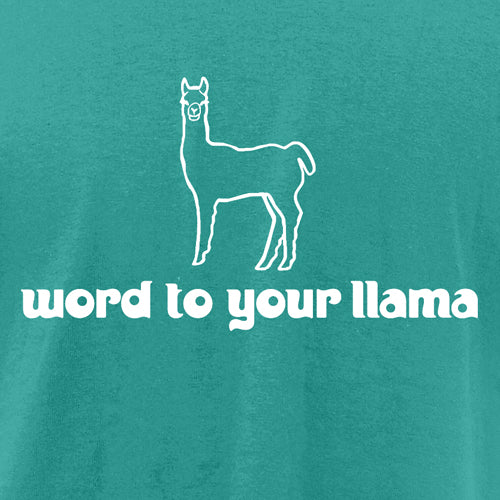 Beyond The Pond Adult Word To Your Llama Short Sleeve T-Shirt