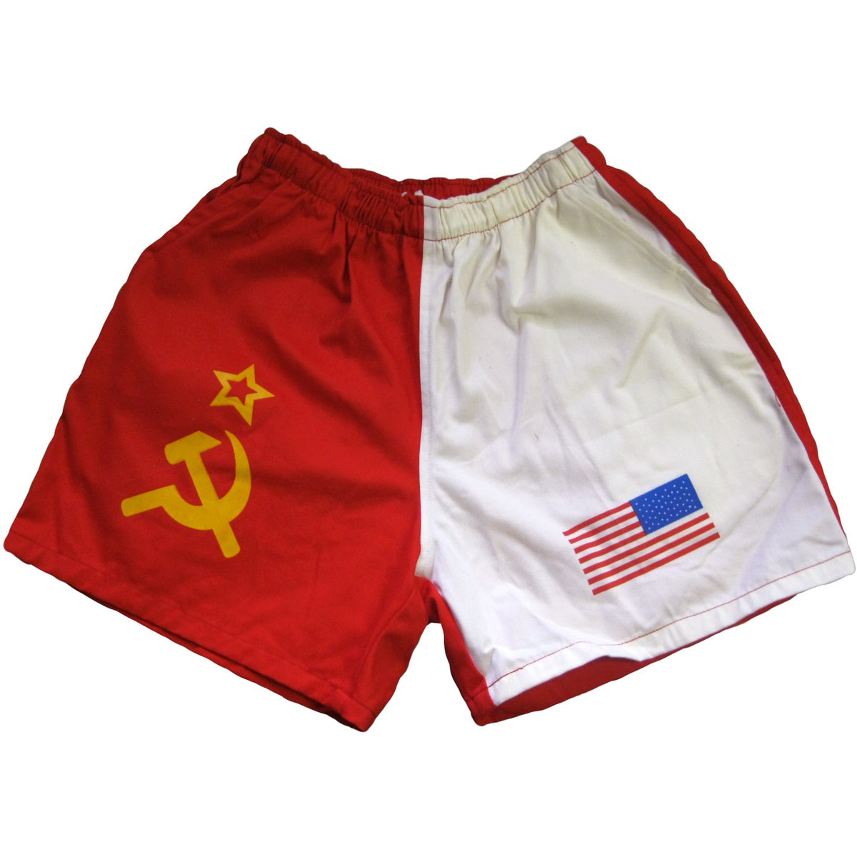 Peace Frogs USSR Flag Shorts - view 2