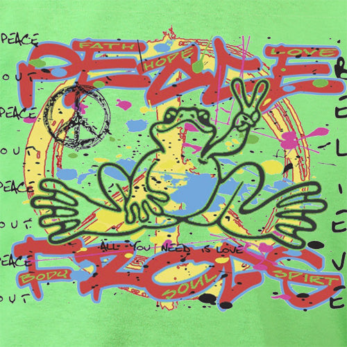 Peace Frogs Kids Graffitti Short Sleeve T-Shirt