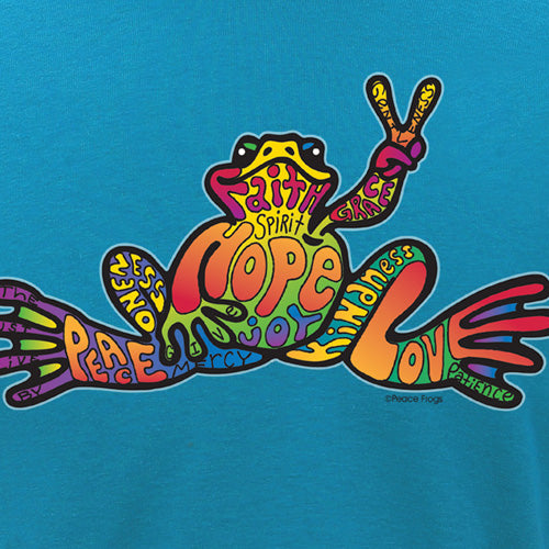 Peace Frogs Adult Hope Frog Short Sleeve T-Shirt
