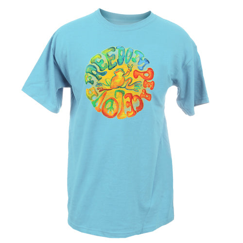 Peace Frogs Adult Watercolor Short Sleeve T-Shirt