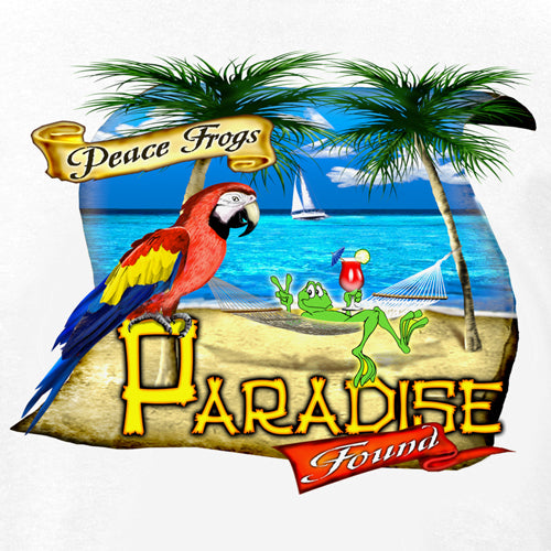 Peace Frogs Adult Paradise Found Short Sleeve T-Shirt