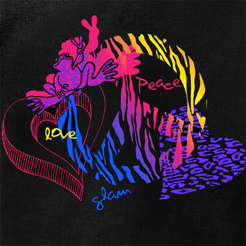 Peace Frogs Animal Print Short Sleeve Kids T-Shirt