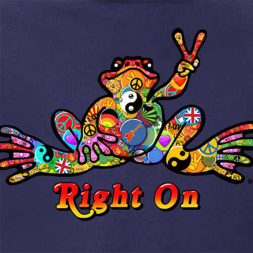 Peace Frogs Button Short Sleeve Kids T-Shirt