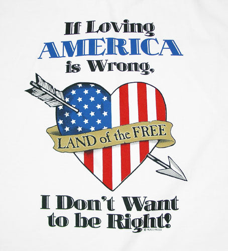 Peace Frogs Adult Loving America Short Sleeve T-Shirt
