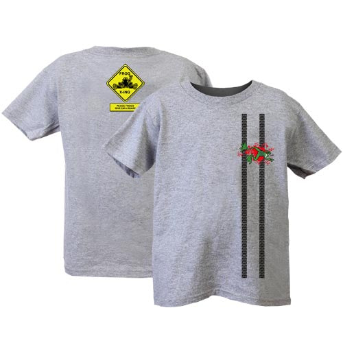 Peace Frogs Frog Crossing Short Sleeve Kids T-Shirt