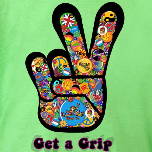 Peace Frogs Get A Grip Short Sleeve Kids T-Shirt