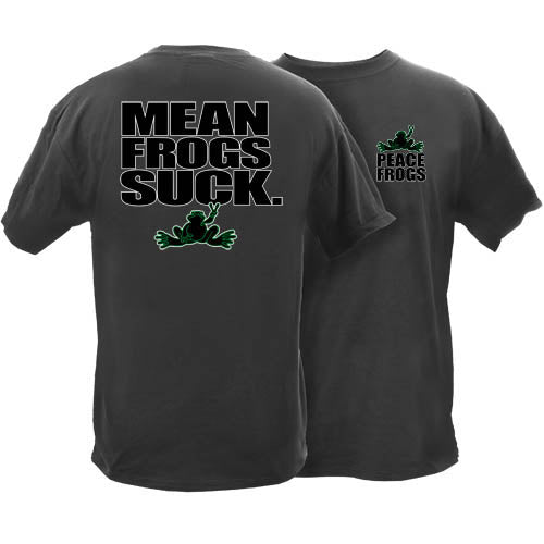 Peace Frogs Adult Mean Frogs Short Sleeve T-Shirt