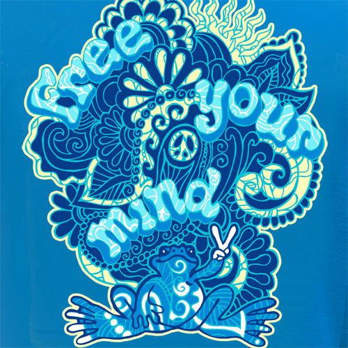 Peace Frogs Adult Free Your Mind Short Sleeve T-Shirt