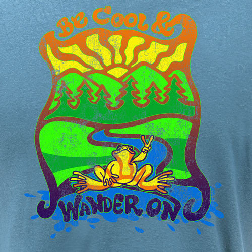 Peace Frogs Adult Be Cool Garment Dye Short Sleeve T-Shirt