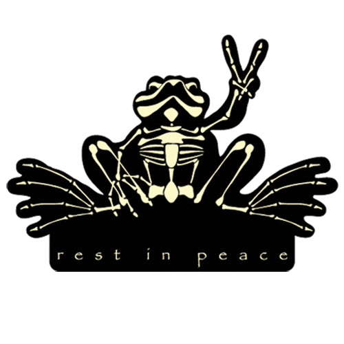 Peace Frogs Rest In Peace Car Magnet
