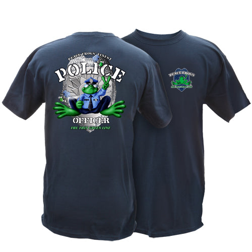 Peace Frogs Adult Police Short Sleeve T-Shirt