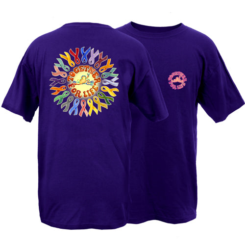 Peace Frogs Adult Ribbons Short Sleeve T-Shirt